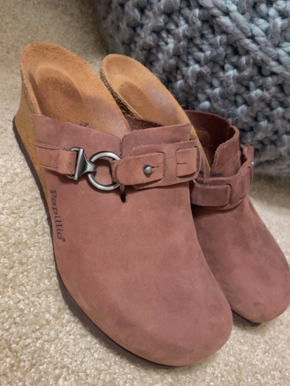 Papillio Suede Buckle Mule